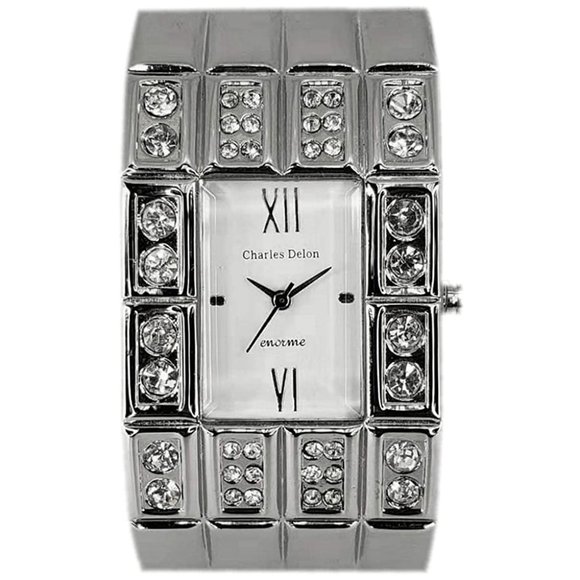 Charles Delon Dress/Formal Style Silver Watch